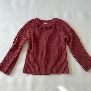 Zara Wide Sleeve Chunky Knit Sweater